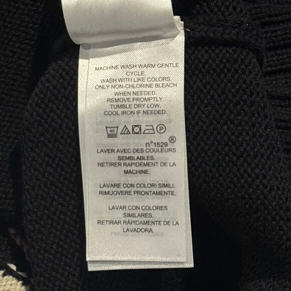 Ralph Lauren Sweater Dog Intarsia Terrier Preppy Academia Heritage Black XXL - Picture 6 of 10